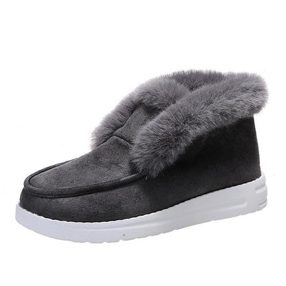 Cheky - Snow Boots Warm Winter Shoes Plush Fur Ankle Boots Women