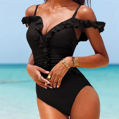 Cheky - Sexy High Cut One Piece Swimwear Women Monokini Beachwear Swimsuit Monokini Traje De Bano Mujer Trikinis Badpak Bikini Maillot