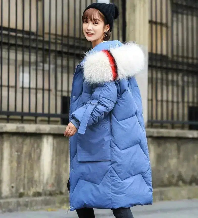 Cheky - Mid-length loose down padded jacket