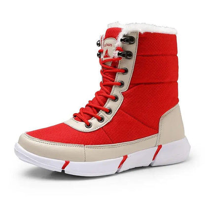 Cheky - New High-top Plus Velvet Padded Snow Boots Women