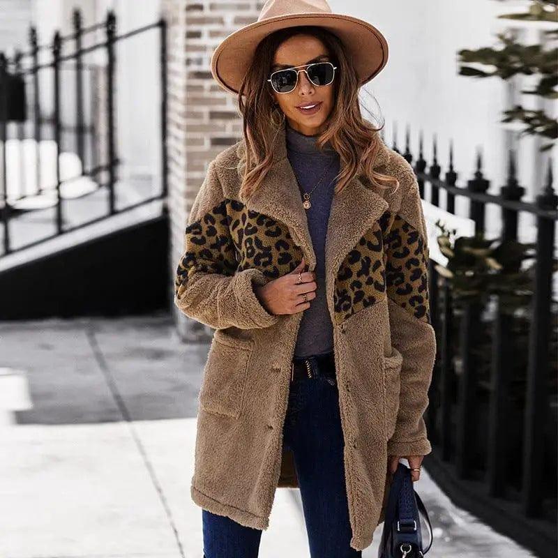 Cheky - Stitching Amazon Fur Coat Winter Long Coat In The United