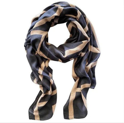 Cheky - Western Style Fashion Shawl All-match Silk Warm Scarf