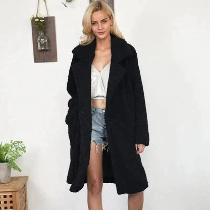 Cheky - Winter Lambskin Faux Fur European and American Fashion Urban