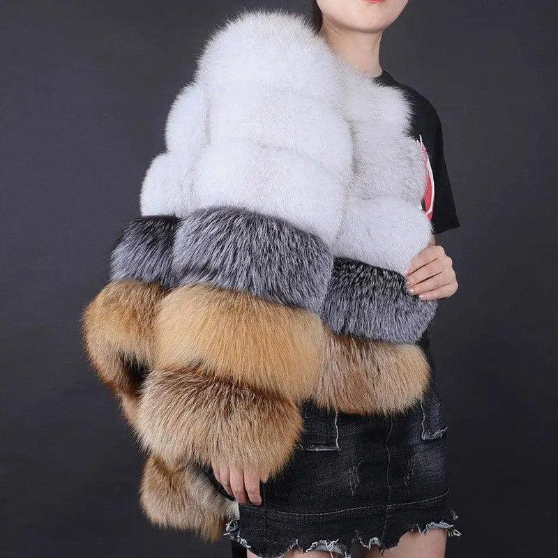 Cheky - Women's Fashionable New Fur Warm Coat